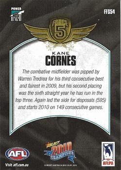 2010 Select AFL Champions - Force 5 Foil Signatures #FFS54 Kane Cornes Back